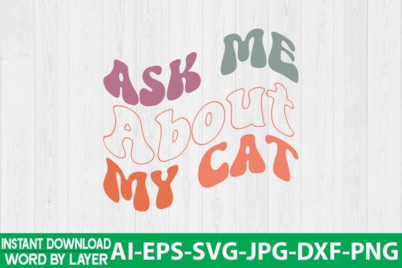 Ask Me About My Cat Retro Design Review