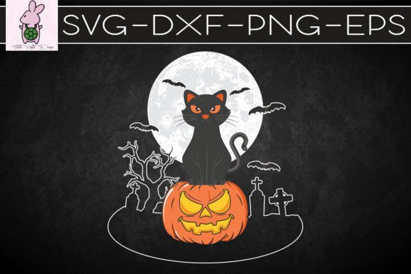 Black Cat on Pumpkin Moon Halloween Review