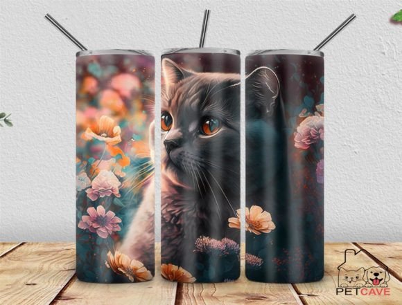British Shorthair Cat Tumbler PNG Review