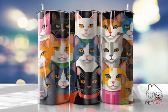 Cat Faces Tumbler 20oz Embroidery Design Review