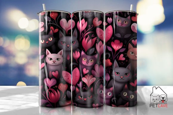 Colorful Cat-Themed Tumbler Wrap Review