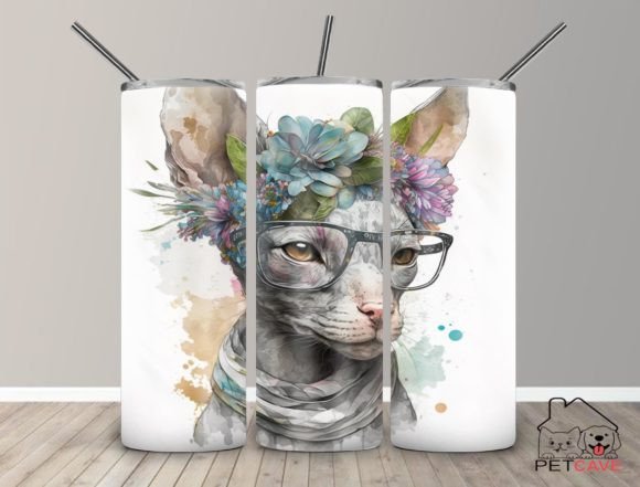 Cornish Rex Cat Watercolor Tumbler 20 Oz Embroidery Design Review