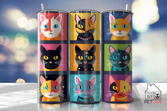 Elegant Cat Face Square Tumbler Wrap Review