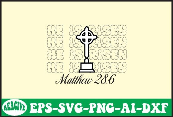 He is Risen Matthew 28 6 Svg Review
