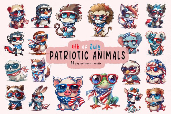 Patriotic Animals Clipart Bundle Review
