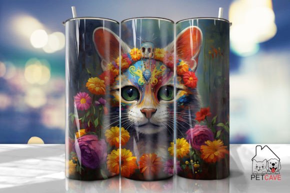 Sugar Skull Cat Tumbler Wrap 8 Review